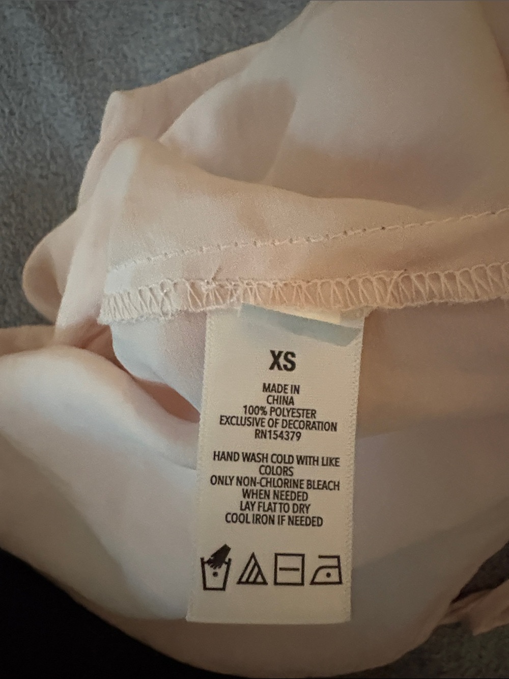 NWT Aeropostale Satin Sweetheart Cami Light Pink Lace Trim XS - Picture 6 of 6